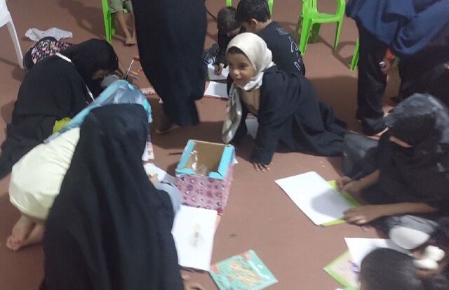 برنامه بچههای مسجد روستای تازیان بالا برای دهه اول محرم