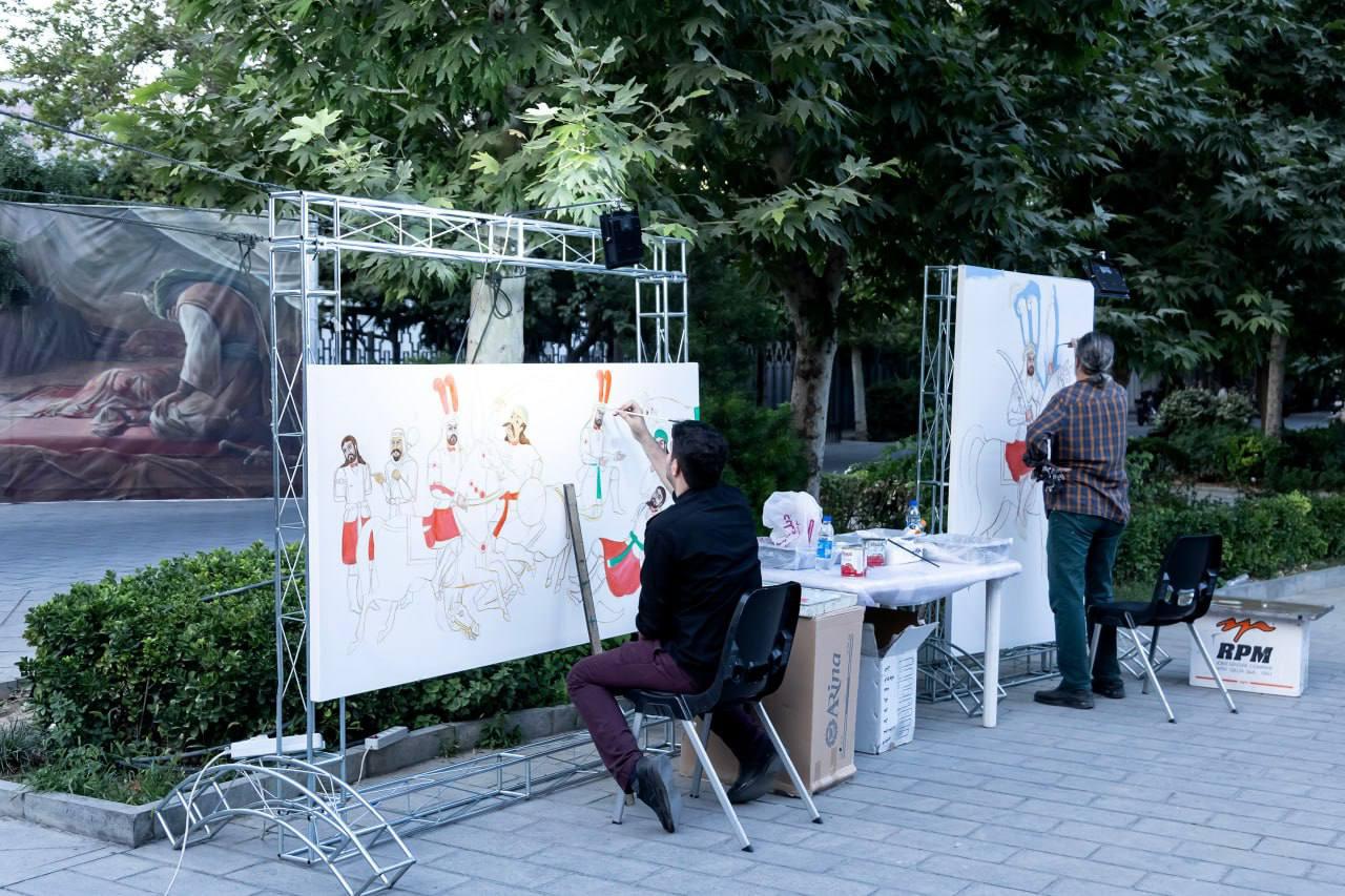 از شَروه تا نقاشی قهوهخانهای در سومین روز «خیمه هنر»