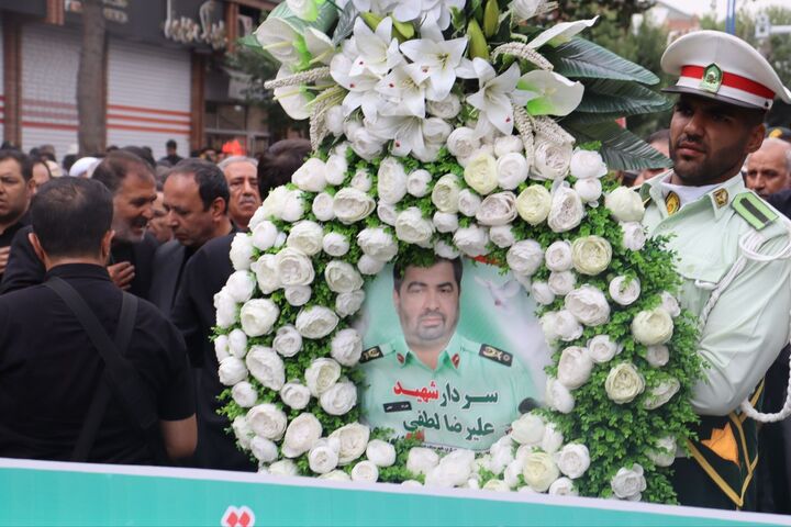 وداع با سردار لطفی با صدای «مرگ بر اسرائیل»