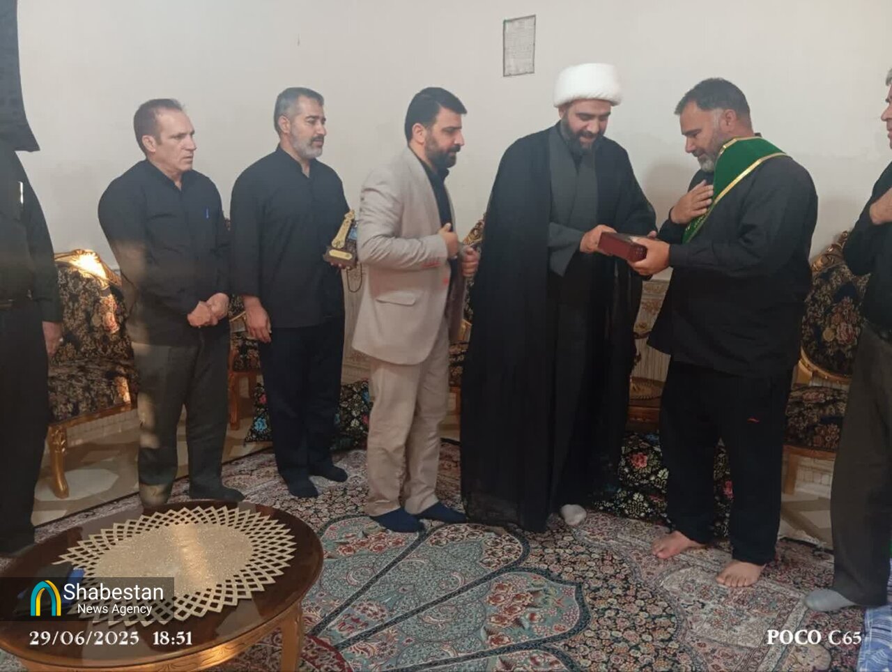 خادمان هیات سینه‌زنی اباعبدالله الحسین(ع) شهرک بدرآباد خرم‌آباد تکریم شدند