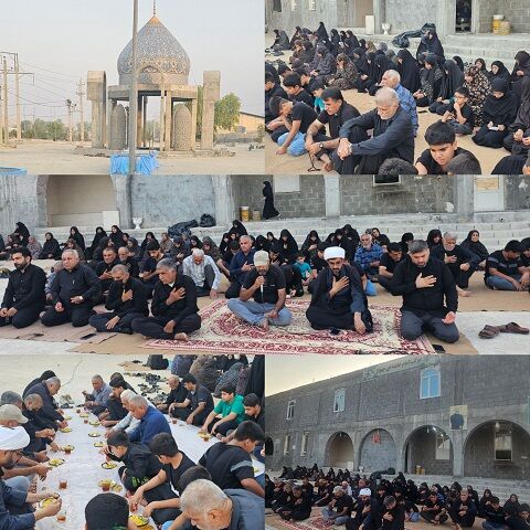 برگزاری مراسم زیارت عاشورا در روستای چهواز/ سنتی ماندگار در دهه اول محرم