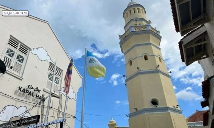 مسجد «خیابان آشین» در جورج تاون مالزی؛ مقصدی برای برادری بین ادیان