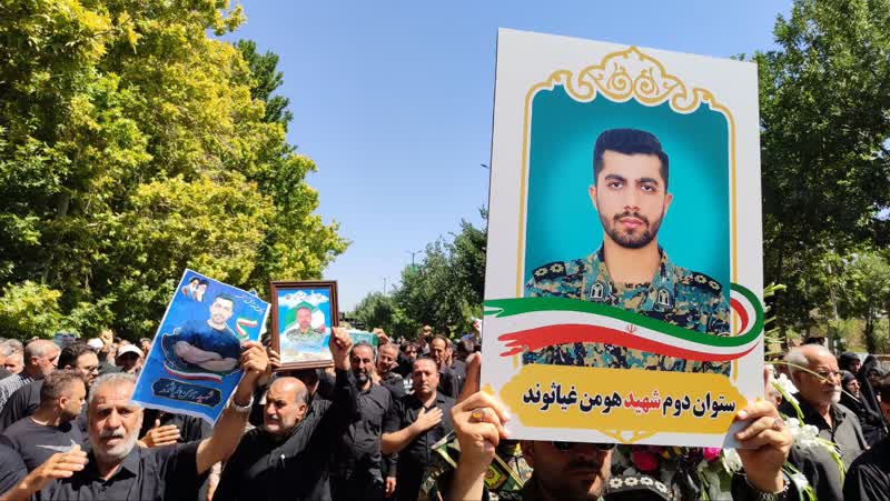 ملایر در سوگ شهید غیاثوند؛ وداع باشکوه با سرباز وطن