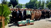 ملایر در سوگ شهید غیاثوند؛ وداع باشکوه با سرباز وطن
