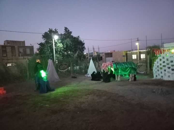 نمایشگاه بازسازی واقعه کربلا در روستای خمارباغی دایر شد