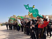 آئین سنتی۲۵۰ ساله علم بندان هشتم محرم در آیسک