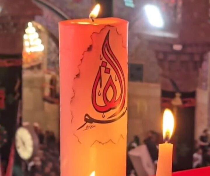 عزاداری زائران کربلای معلی برای حضرت قاسم علیه‌السلام