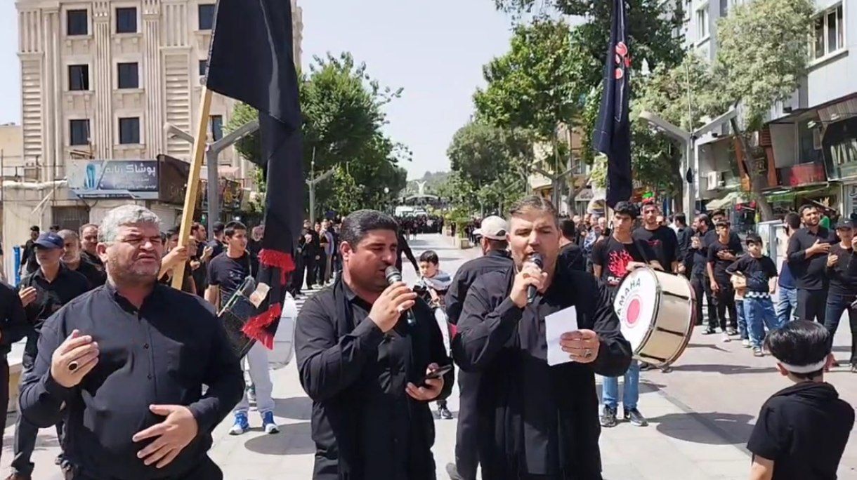 شور حسینی در قلب سنندج؛ روایت تاسوعایی پرشور