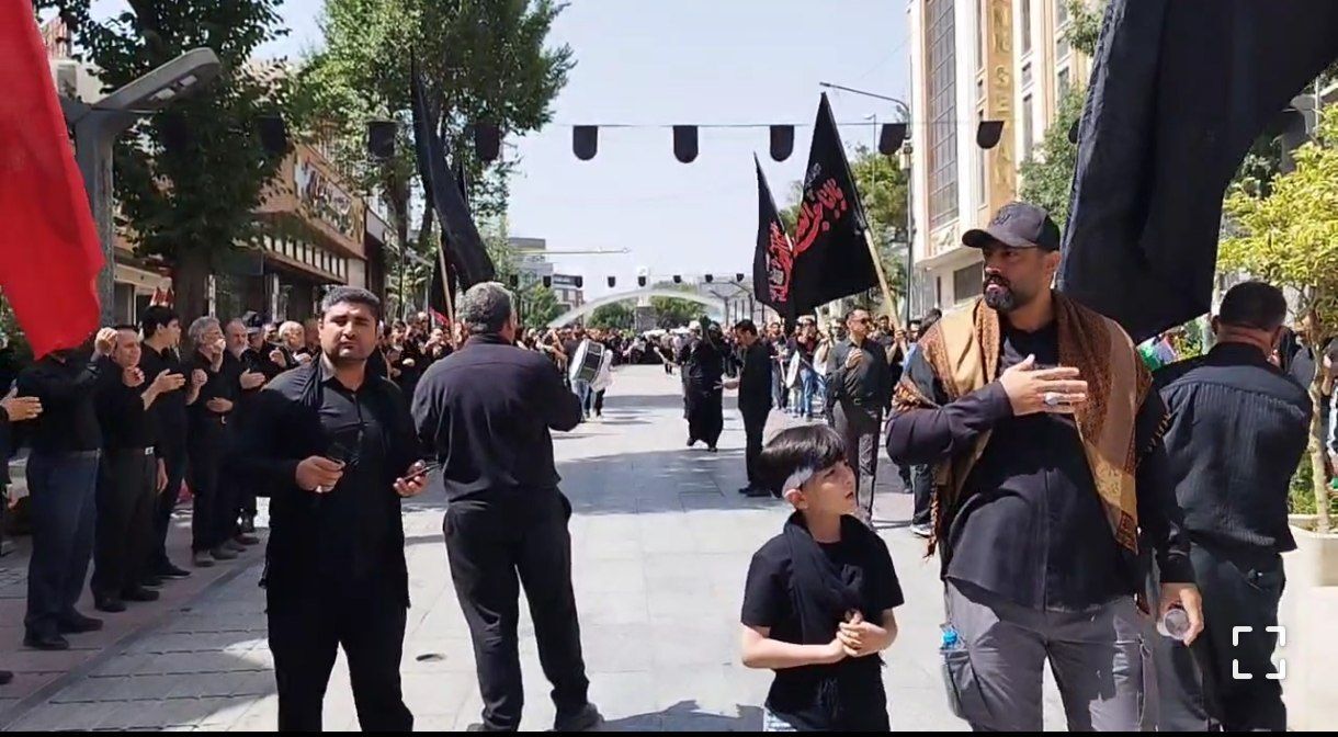 شور حسینی در قلب سنندج؛ روایت تاسوعایی پرشور