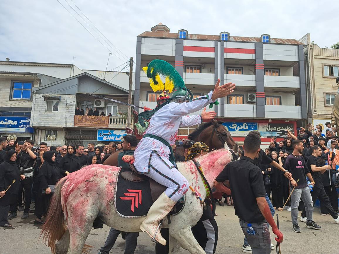 آیین عاشورایی تعزیه در ضیابر برگزار شد