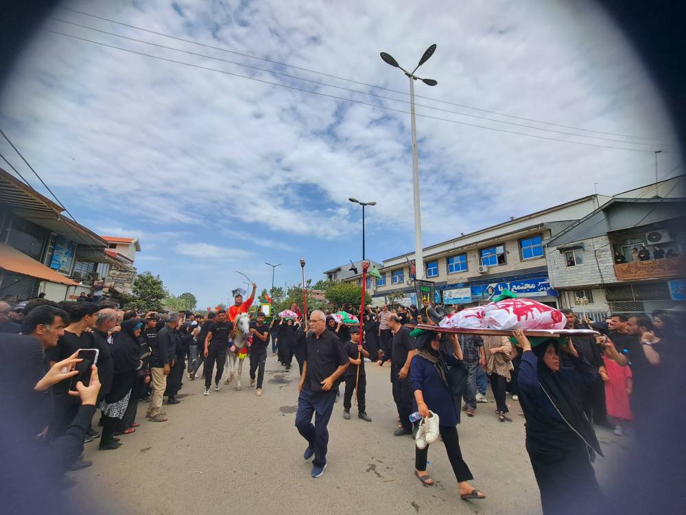 آیین عاشورایی تعزیه در ضیابر برگزار شد