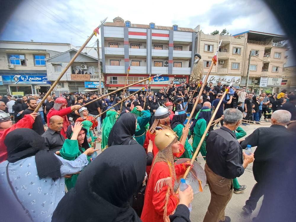 آیین عاشورایی تعزیه در ضیابر برگزار شد