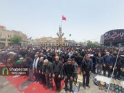 میدان عزاداری کرمانی‌ها در ظهر عاشورا، محرابی رو به قبله حقیقت شد