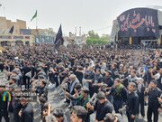تجمع عزاداران عاشورای حسینی در میدان امام(ه) بم