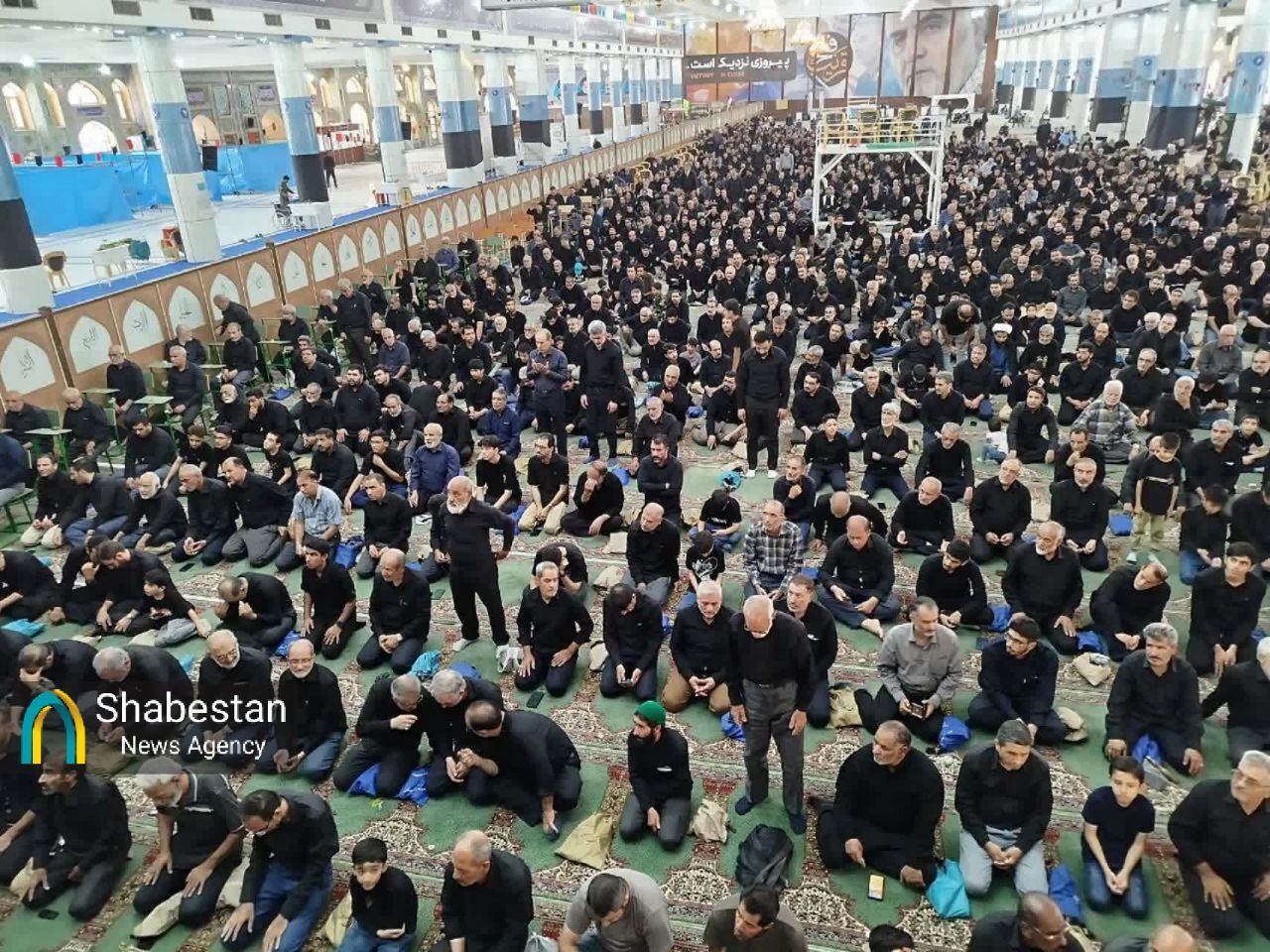 میدان عزاداری کرمانیها در ظهر عاشورا، محرابی رو به قبله حقیقت شد