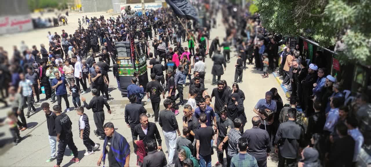 مراسم عاشورا حسینی در اسلام آباد غرب برگزار شد