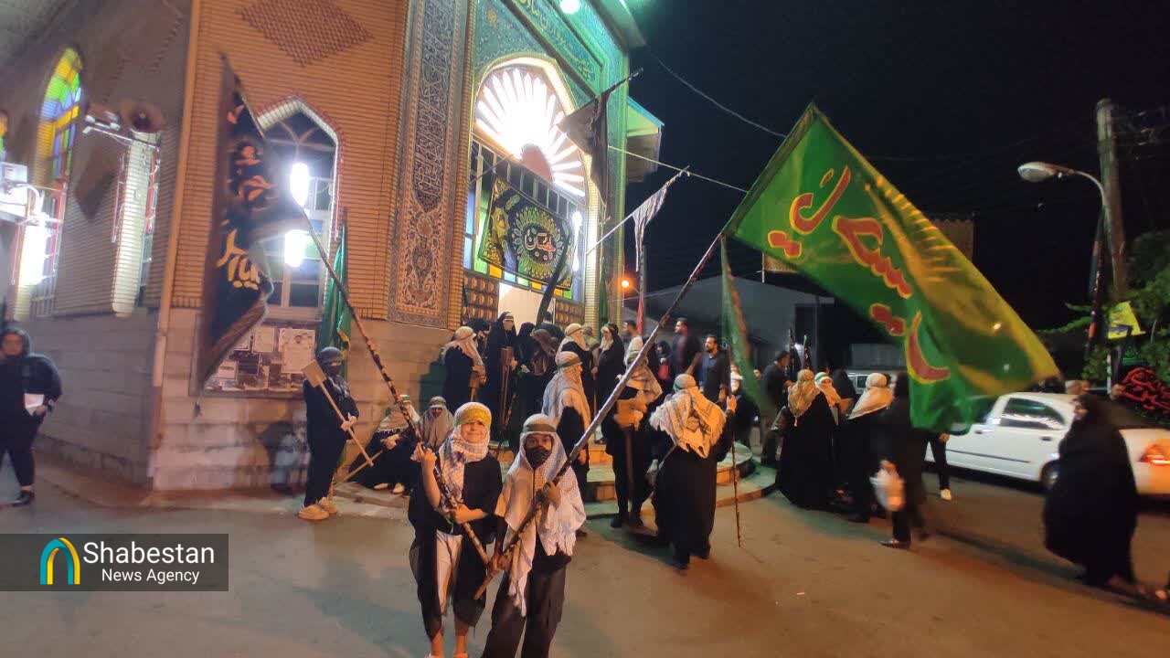 آئین تدفین شهدای کربلا توسط بانوان گیلانی با نماد قوم بنی اسد