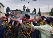 پیکر شهید مرتضی خزایی‌پول در نوشهر تشییع شد