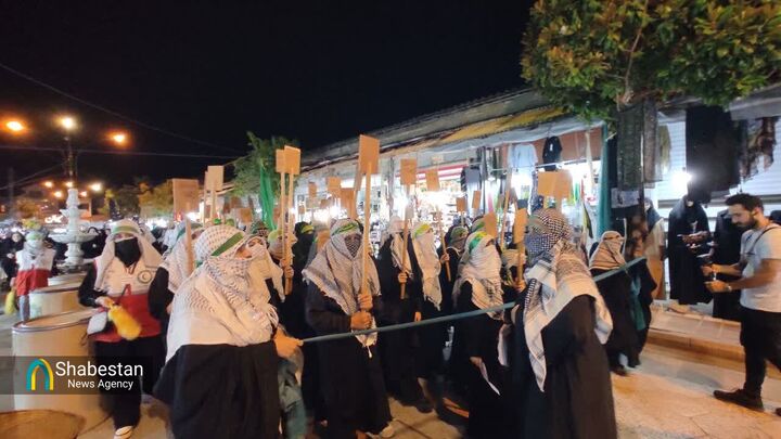 بازسازی آیین تدفین شهدای کربلا توسط بانوان گیلانی