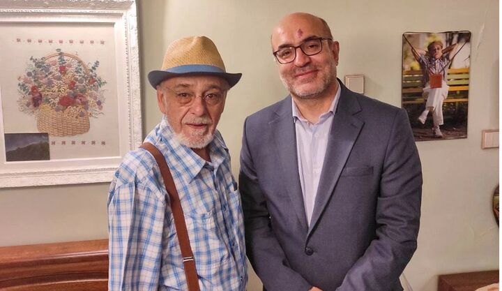 دیدار مدیرکل هنرهای نمایشی با رضا بابک، در روز ادبیات کودک و نوجوان