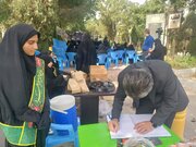 تجلیل از شهدا با برپایی ایستگاه صلواتی و میز دلنوشته 