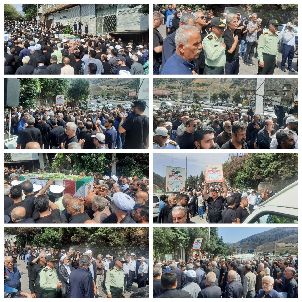 پیکر  مطهر شهید مهرپور در رودبار تشییع شد