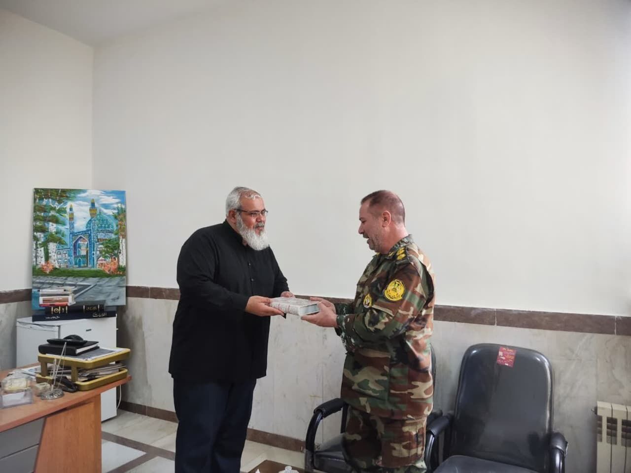 تعامل و همکاری عقیدتی سیاسی بیمارستان ۵۲۰ ارتش با کانون‌های مساجد کرمانشاه