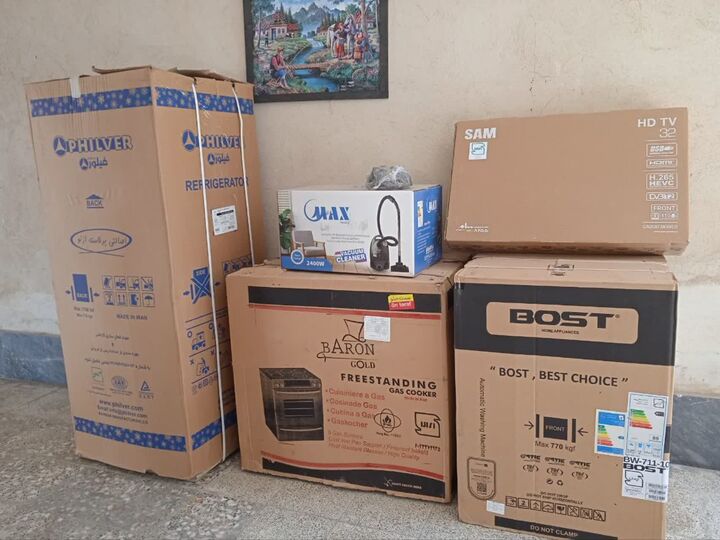 خانه زوج جوان نکا با جهیزیه اهدایی خیرین، زینت یافت