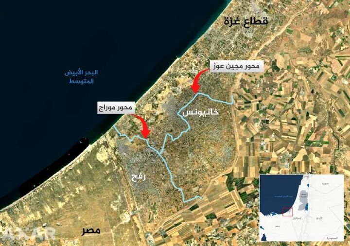 طرح «تجزیه غزه»/ ایجاد محور جدید «ماگن عوز» برای جدا سازی خان یونس