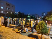 برپایی مسجد صحرایی به ابتکار جهادیِ روحانی ملایری