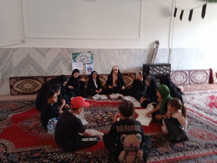 محفل قرآنی بانوان در مسجد روستای شیخ جعفر