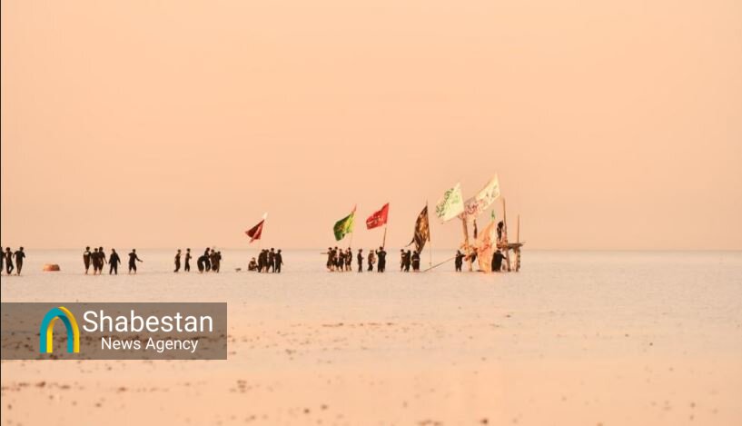 زائران اربعین در مسیر کربلا