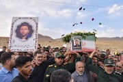 تشییع پیکر مطهر شهید «سید اسداله طاهری» در خرم‌آباد