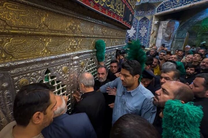 تشرف رئیس‌جمهور به حرم مطهر حضرت معصومه (س)