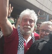 جورج عبدالله: مقاومت قوی است و باید گرد آن جمع شد/ تبریک لبنانی و فلسطینی برای بازگشت به وطن+فیلم