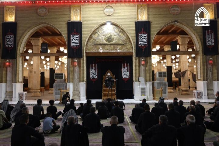 ادامه مراسم سوگواری حسینی در مسجد کوفه