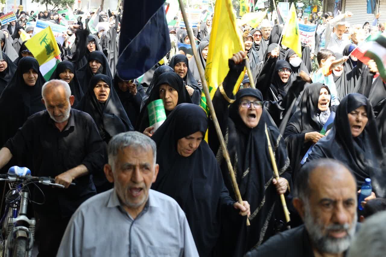 فریاد مازندرانی ها در حمایت از کودکان و مردم بی دفاع غزه در جمعه خشم