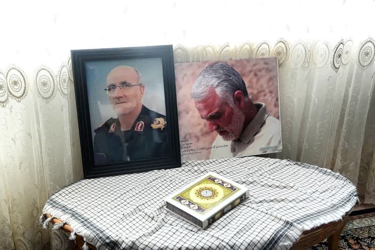 حضور استاندار کرمانشاه در منزل شهید سردار قباد الفتی