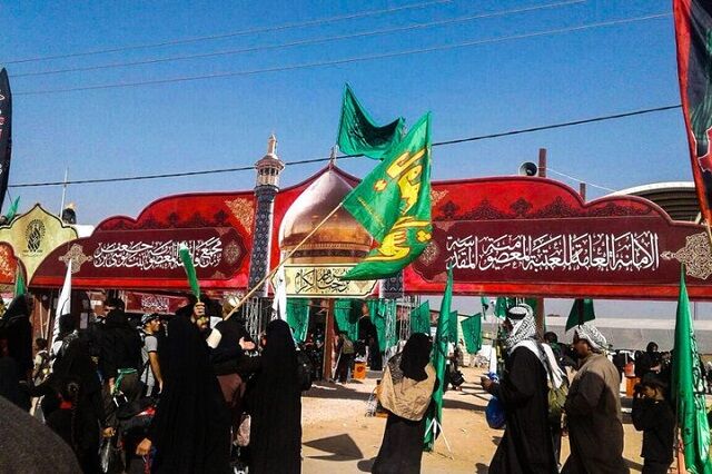 بچه‌های مسجد موکب شهدای ایسین را در مرز شلمچه راه‌اندازی کردند