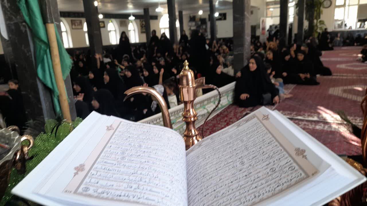 مادران و دختران کانونی در غم مظلومیت حضرت رقیه(س) گریستند