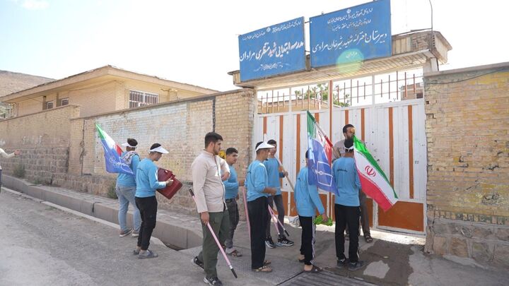 شاداب‌سازی دو مدرسه در شهرستان خان میرزای روستای مرادان استان سیستان و بلوچستان