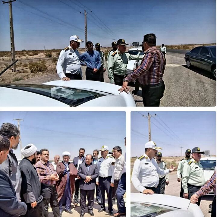 بازدید میدانی مسئولان از آخرین وضعیت مسیر پیاده‌روی جاماندگان اربعین در کرمان