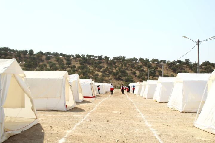 راه‌اندازی اردوگاه اسکان اضطراری اربعین در بوستان «چغاسبز» ایلام