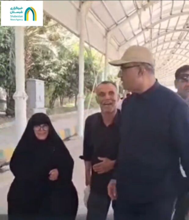 گفتگوی استاندار کرمانشاه با زائران اربعین حسینی در مرز خسروی