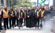 خدمت رسانی ۵۰۰ نیروی شهرداری منطقه ۵ به زوار حسینی در مرز مهران