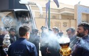 خادمین موکب آستان حضرت معصومه(س) به عمود ۱۰۸۰ رسیدند