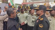 بازدید سردار شرفی فرمانده قرارگاه اربعین فراجا از پایانه خسروی