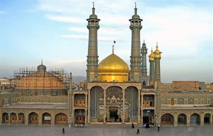 مراسم عزاداری دهه دوم صفر در حرم بانوی کرامت