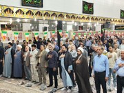 مراسم چهلمین روز شهادت شهدای اقتدار در جیرفت