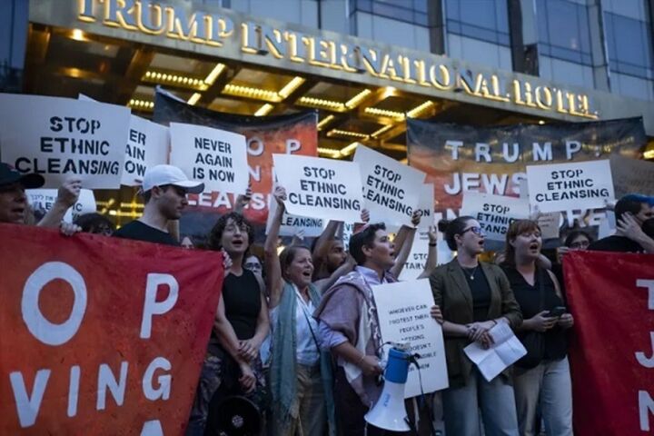 اعتراض یهودیان در نیویورک به جنگ غزه؛ درخواست از ترامپ برای توقف حمایت از رژیم صهیونیستی